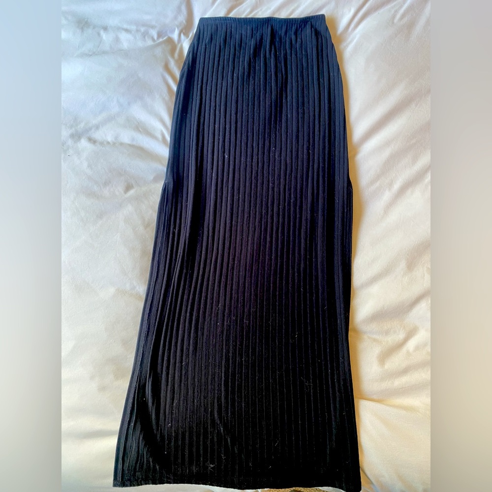 Abercrombie & Fitch Black Knit Maxi Skirt